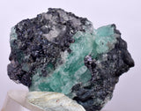3.3cms GEOCRONITE GREEN FLUORITE CRYSTAL PERU MILPO ATACOCHA PERU SHINY KB29