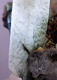 9.3cms QUARTZ EPIDOTE TOURMALINE CRYSTAL MINERAL SPECIMEN QB102