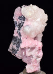 5.9cms RHODOCHROSITE QUARTZ CALCITE CRYSTALS JORDANITE (?) GALENA PERU RB505