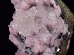 6.8cms RHODOCHROSITE CALCITE PYRITE  CRYSTALS HUANZALA PERU PINK CRYSTALS RB362