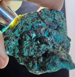 7cms EPIDOTE CHRYSOCOLLA CRYSTALS PERU COLLECTOR GREEN COLOR MINERAL CB161