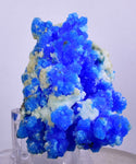 7.6cms NEW BLUE CHALCANTHITE NATURAL BOTRYOIDAL CRYSTALS PERU TRANSLUCENT FB30
