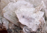 18cms BARITE CRYSTALS SPHALERITE PERU SHINY TRANSLUCENT MINERAL SPCIMEN EB64