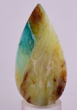 120ct GEM BLUE OPAL SCENIC CABOCHON PERU SEASCAPE PENDANT JEWELRY BB253