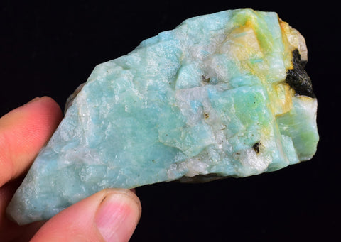 220 Gram AMAZONITE ROUGH PERU HIGH QUALITY MINERAL SPECIMEN NATURAL EB79