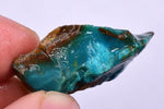 11grs GEM SILICA CHRYSOCOLLA LILY MINE PERU CHALCEDONY QUARTZ BLUE ROUGH SB153