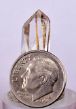 1.5cms QUARTZ RUTILATED POLISHED CABOCHON BRASIL RUTILE PENDANT JEWELRY QB61