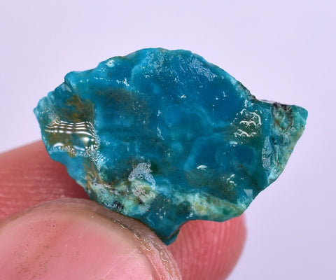 9carats GEM SILICA CHRYSOCOLLA CHALCEDONY PERU HIGH YIELD NEW FIND ROUGH SB167