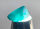7cts GEM SILICA CHRYSOCOLLA CHALCEDONY POLISHED PERU NEW FIND BB337