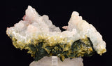 14cms PREHNITE EPIDOTE CLINOZOISITE LIMONITE SHINY NATURAL CRYSTAL MINERAL QB97