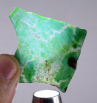 6.5grs GEM SILICA CHRYSOCOLLA SLAB PERU CHALCEDONY QUARTZ BLUE ROUGH SB70