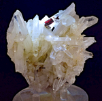 10cms RED HUBNERITE QUARTZ CRYSTALS MINERAL SPECIMEN COLLECTOR PERU MB138