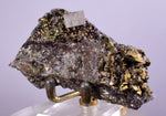 7.6cms APATITE SIDERITE QUARTZ CRYSTALS CHALCOPYRITE BORNITE PYRITE PERU AB67