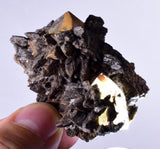 5cms RED LIMONITE MARCASITE QUARTZ GOETHITE CRYSTALS PERU MINERAL SPECIMEN QB70