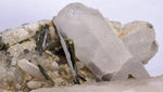 20cms CALCITE WITH QUARTZ EPIDOTE CRYSTALS PERU SHINY MINERAL SPECIMEN GB41