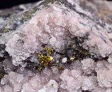 10.4cm RHODOCHROSITE CRYSTALS PYRITE PERU  MINERAL SPECIMEN RB601