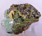 13cm STALACTITE SELENITE CALCITE DRUZY CHRYSOCOLLA MALACHITE LILY MINE PERU DB97
