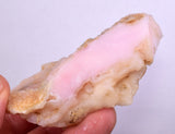 97 grams GEM PINK OPAL PERU ROUGH ANGEL SKIN TRANSLUCENT CORAL COLOR PB66