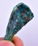 250Carats GEM SILICA CHRYSOCOLLA  PERU CHALCEDONY QUARTZ BLUE ROUGH FACET SB133