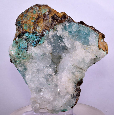 7.7cms DRUZY CHRYSOCOLLA QUARTZ LILY MINE PERU COPPER 2000 DISCOVERY DB61