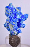 5.3cms NEW BLUE CHALCANTHITE NATURAL BOTRYOIDAL CRYSTALS PERU TRANSLUCENT FB40