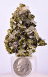 LOT 10 EPIDOTE QUARTZ CRYSTALS PERU CLUSTER COLLECTOR GREEN COLOR MINERAL CB187