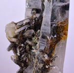 8.8cms GEM QUARTZ TWIN NATURAL CHLORITE INCLUDED PHANTOM CRYSTAL PERU  QB29