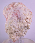 9.4cms GEM PINK OPAL HYALITE PALYGORSKITE QUARTZ SCULPTURE BOTRYOIDAL PERU PB45
