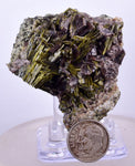 5.2cms PREMIUM EPIDOTE AXINITE QUARTZ CRYSTALS PERU AESTHETIC COLLECTOR CBZ161