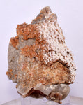 6.1 cms RED ORANGE ZEOLITE STILBITE LAUMONTITE CALCITE CRYSTALS PERU FB60