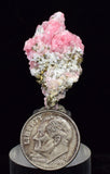 3ms RHODOCHROSITE FLUORITE PYRITE CHINA CRYSTAL RHOMBOHEDRAL MINIATURE RB407