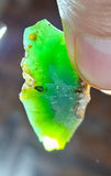 5.1grs GEM SILICA CHRYSOCOLLA LILY MINE PERU CHALCEDONY QUARTZ BLUE ROUGH SB158