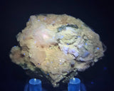 5cms RHODOCHROSITE PAGODA MANGANOAN CALCITE CRYSTALS JORDANITE GALENA PERU RB501