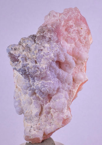 7.2cms GEM PINK OPAL HYALITE PALYGORSKITE QUARTZ SCULPTURE BOTRYOIDAL PERU PB46