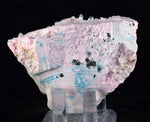 6cms RHODOCHROSITE ROSETTE QUARTZ PERU PINK CRYSTALS NEEDLES MINERAL RB129