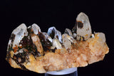 7.7cm HEMATOID QUARTZ  GOETHITE IRIDESCENT MINERAL SPECIMEN PERU COLLECTOR QB115