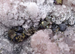 10.4cm RHODOCHROSITE CRYSTALS PYRITE PERU  MINERAL SPECIMEN RB601
