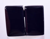 10 PAIRS LEMURIAN BLACK JADE GEM PERU PYRITE JEWELRY CABOCHON PENDANT BB322