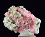 2.5cms RHODOCHROSITE FLUORITE PYRITE CRYSTAL RHOMBOHEDRAL SUPER MINIATURE RB298