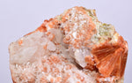 3.9 cms RED ORANGE ZEOLITE STILBITE LAUMONTITE CALCITE CRYSTALS PERU FB64