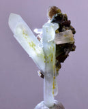 5.1cms PREMIUM EPIDOTE QUARTZ AXINITE CRYSTALS PERU AESTHETIC COLLECTOR CB135
