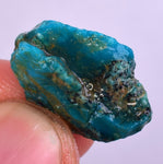 10carats GEM SILICA CHRYSOCOLLA CHALCEDONY PERU HIGH YIELD NEW FIND ROUGH SB164