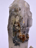 9.1cms GEM QUARTZ NATURAL CHLORITE INCLUDED PHANTOM CRYSTAL PERU  QB77
