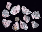 LOT 10 RHODOCHROSITE ROSETTE PERU PINK CRYSTALS HUANZALA MINE MINERAL RB544