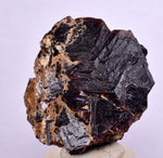 3.9cms  GEM GARNET STEPPED SPESSARTINE CRYSTALS PERU SHINY SHARP RARE GB53