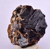 3.9cms  GEM GARNET STEPPED SPESSARTINE CRYSTALS PERU SHINY SHARP RARE GB53
