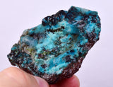 61grs GEM SILICA CHRYSOCOLLA SCENIC PERU CHALCEDONY COPPER MINERALS ROUGH SB187