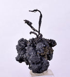 3.2cms NATIVE SILVER WIRES PERU ACANTHITE PYRITE UCHUCCHACUA MINE HB248