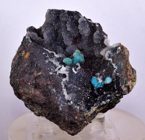 6.8cms DRUZY CHRYSOCOLLA QUARTZ CHILE INCA DE ORO MINERAL SPECIMEN DB93