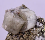 4.6cms APATITE SIDERITE QUARTZ CRYSTALS CHALCOPYRITE BORNITE PYRITE PERU AB63